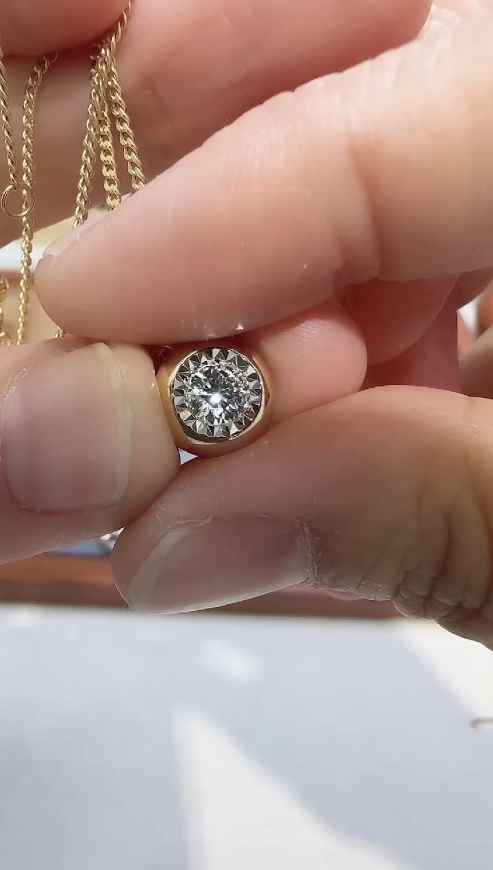 【闪购商品】天然钻石吊坠(不含链)18K金镶嵌多样性发货发其一