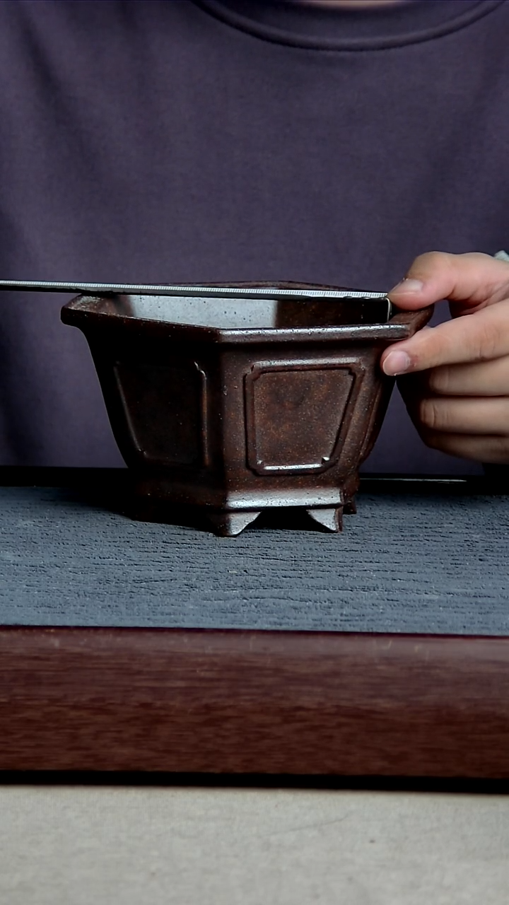 紫砂花盆14*12*7.5内径尺寸