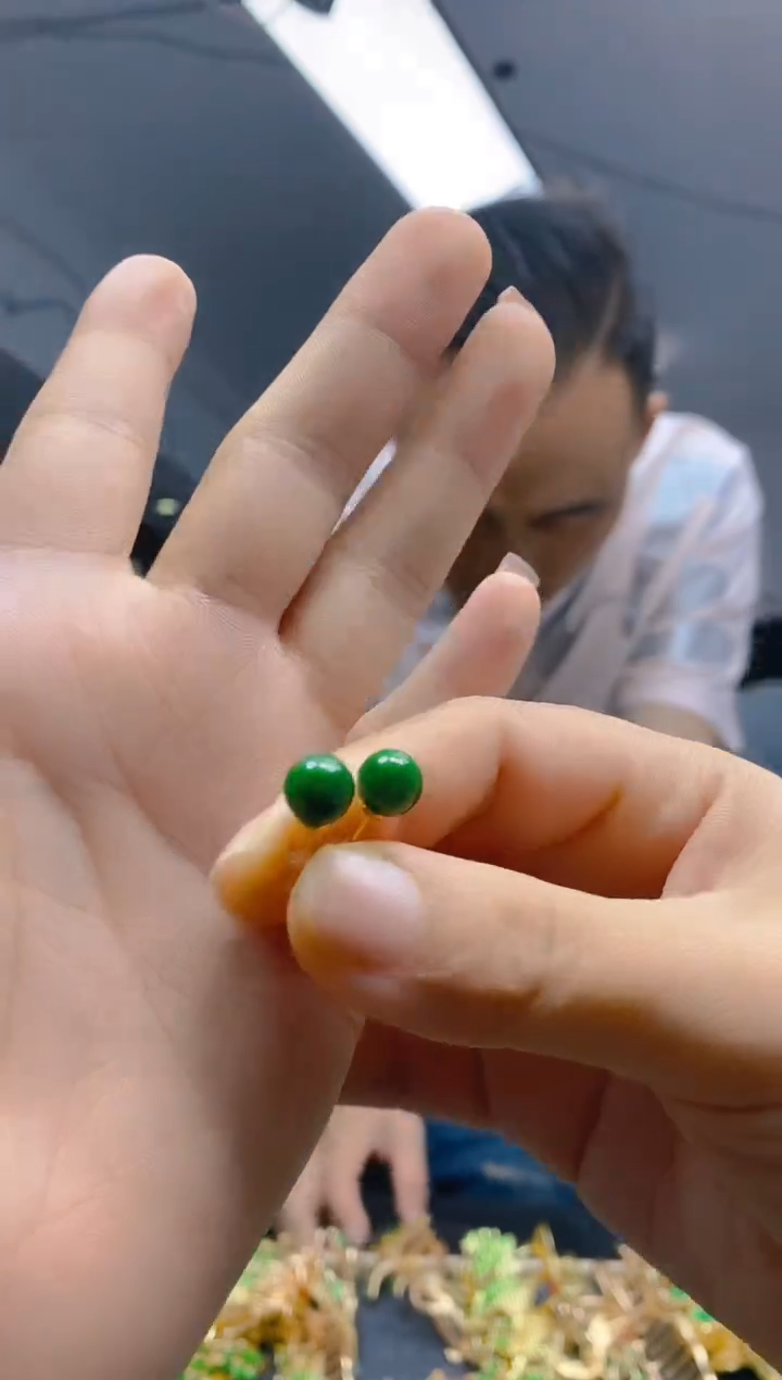 【闪购商品】翡翠耳饰合金0365翡翠耳钉