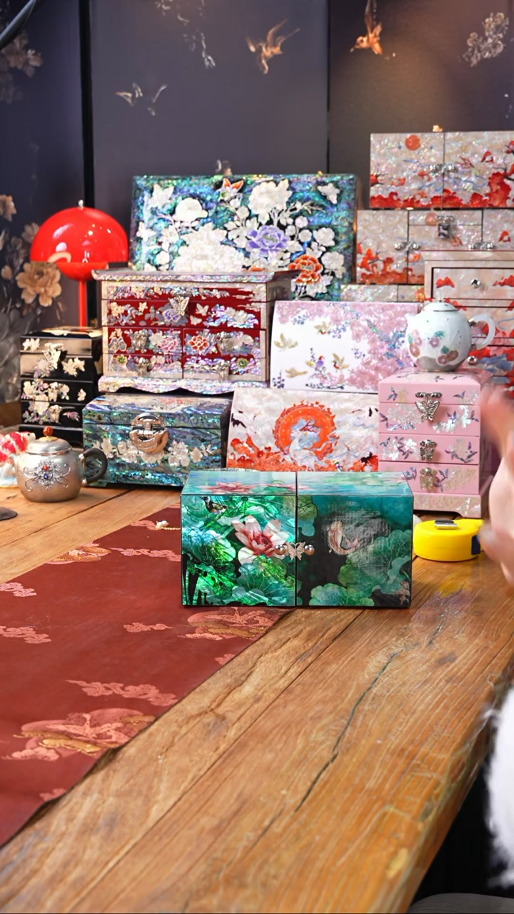 【闪购商品】瓷片核桃甄选非遗文化螺钿