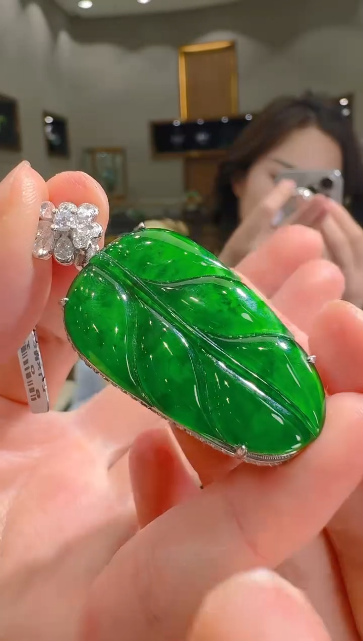 【闪购商品】翡翠吊坠(赠链)银S925镶嵌天然翡翠A货多样性发一件