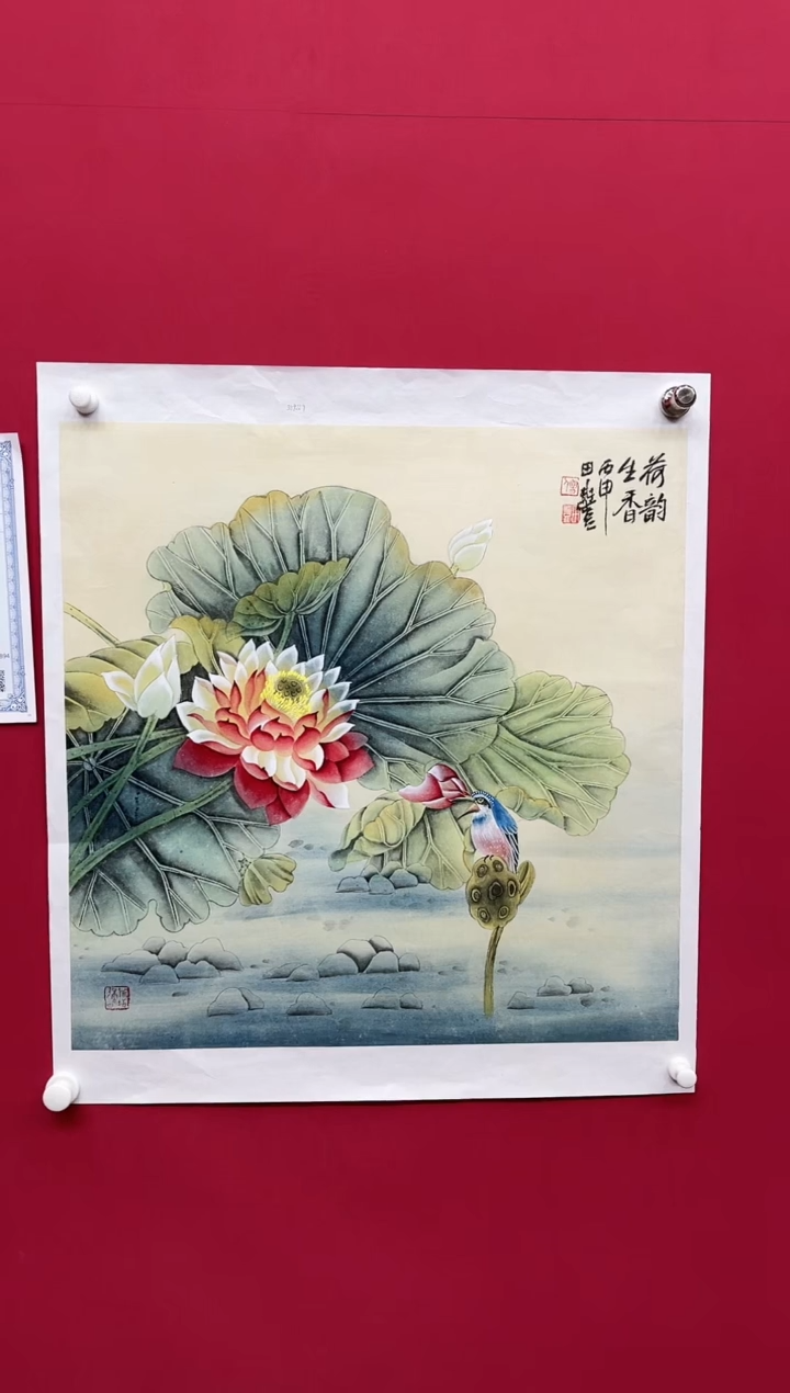 【闪购商品】国画田-斗方花鸟/无框/W