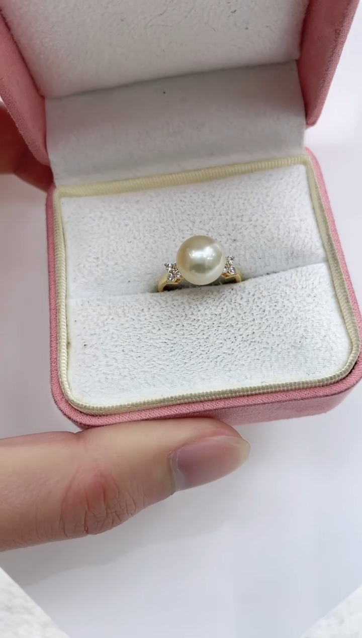 【闪购商品】海水珍珠戒指银S925镶嵌海水珍珠戒指