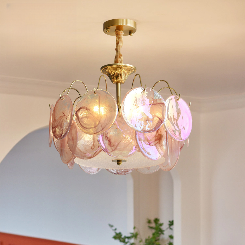 法式奶油风卧室吸顶灯2025新款中古风主卧房间灯复古轻奢餐厅灯具