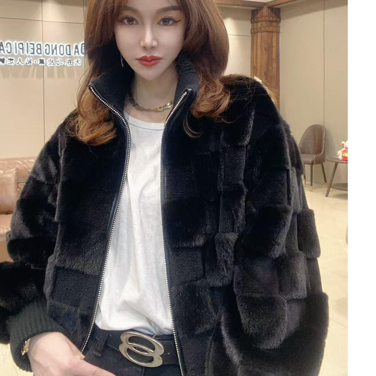 时代大东北24053时尚貂皮大衣
