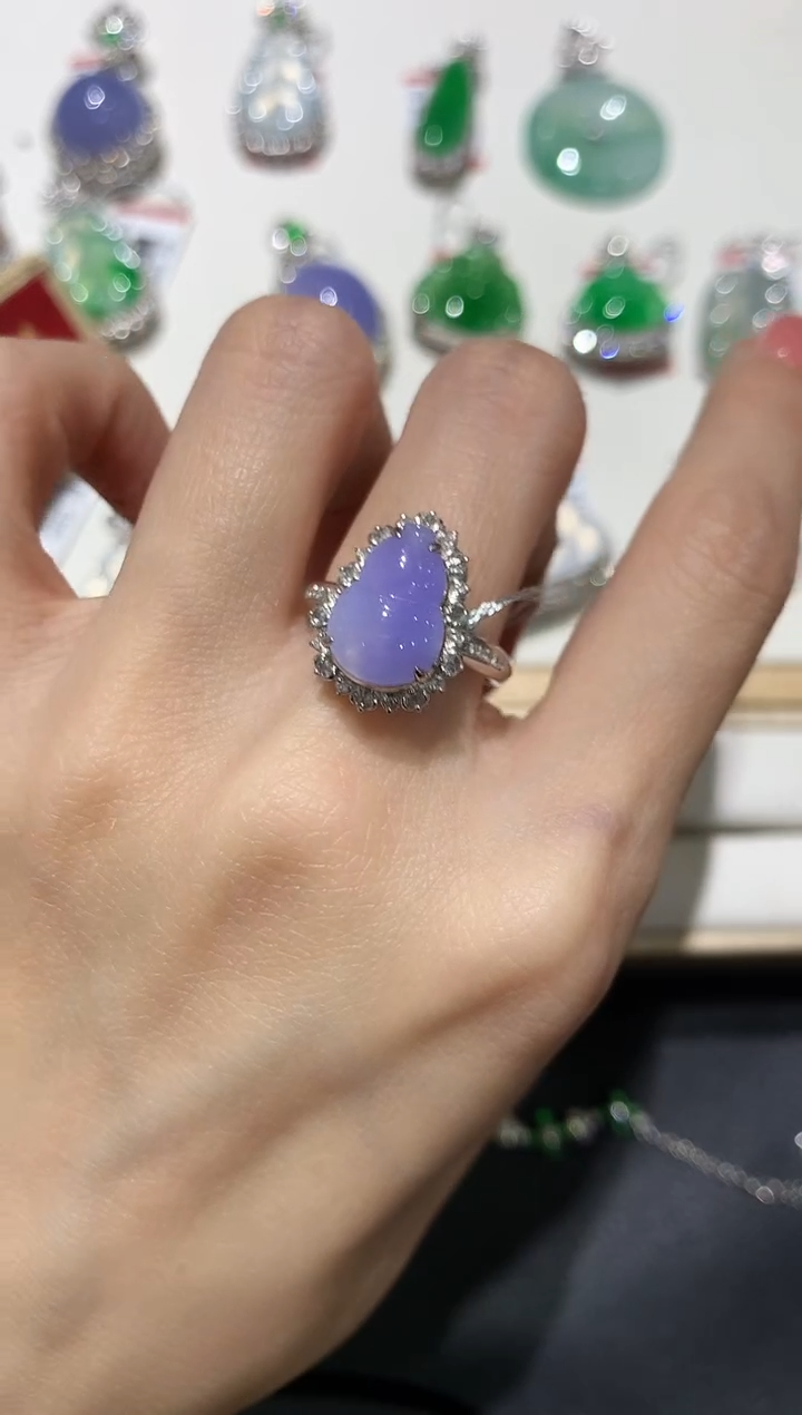 【闪购商品】翡翠吊坠(不含链)18K金镶嵌团购3