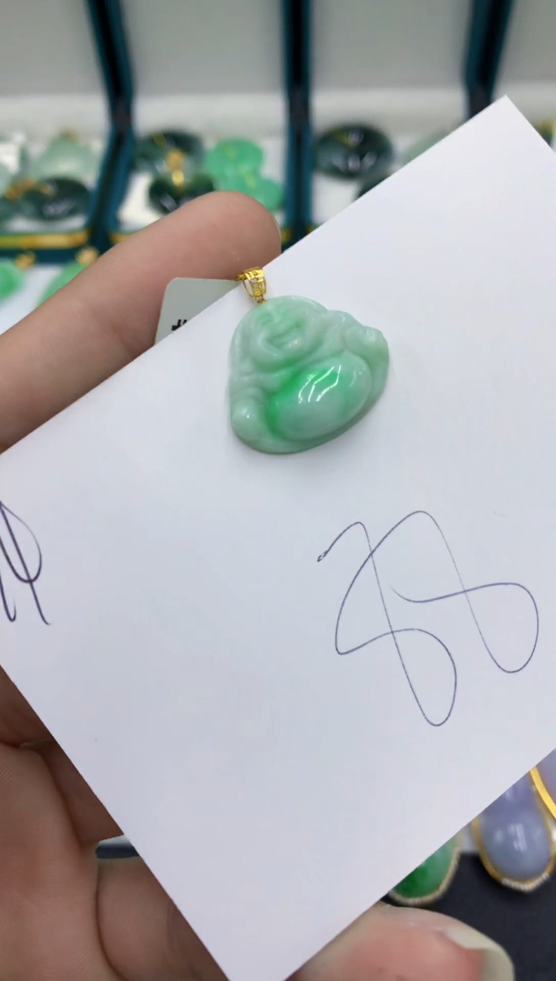 【闪购商品】翡翠颈饰18K金镶嵌翡翠