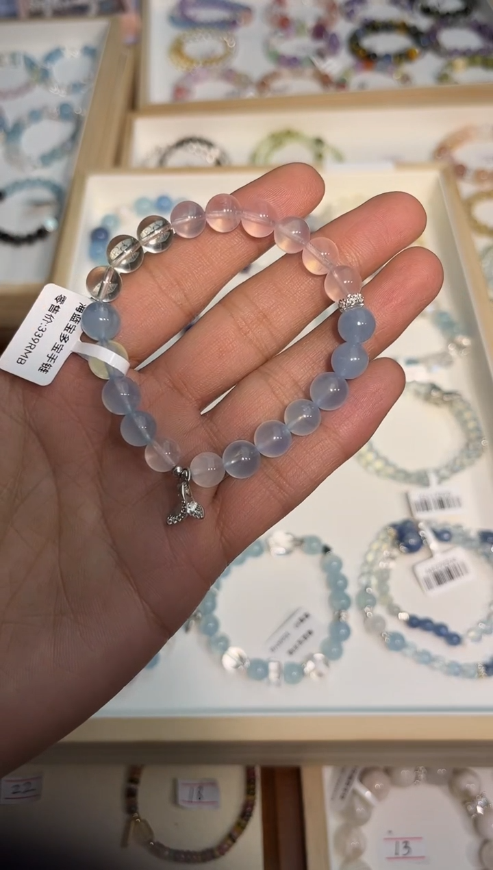 【闪购商品】海蓝宝石手链未镶嵌海蓝宝