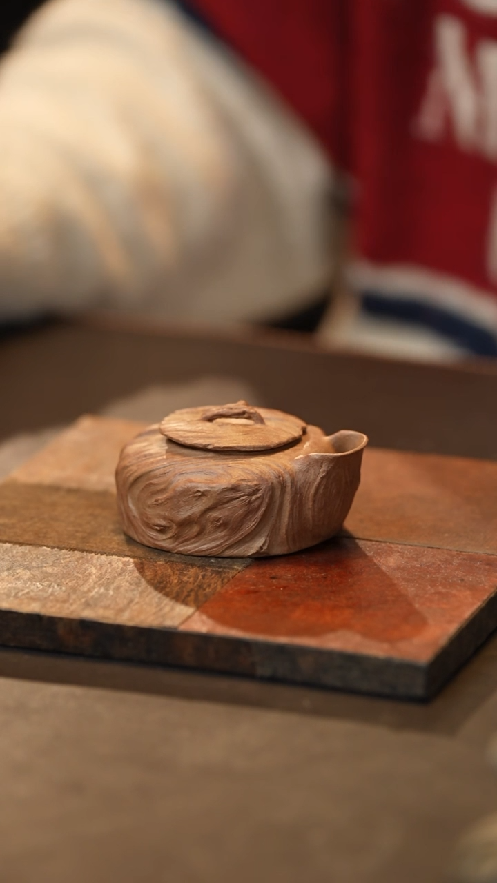 【闪购商品】【有茶器】手作紫砂树根宝瓶