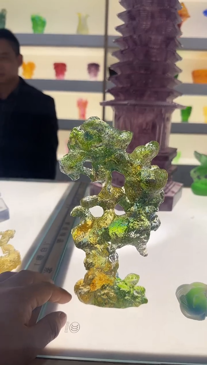 手工艺品琉璃太湖石21厘米