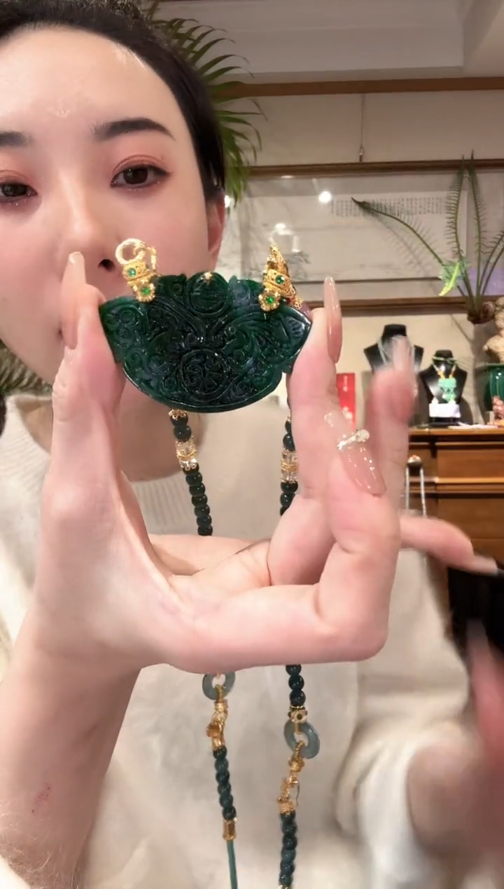 【闪购商品】翡翠颈饰未镶嵌国风