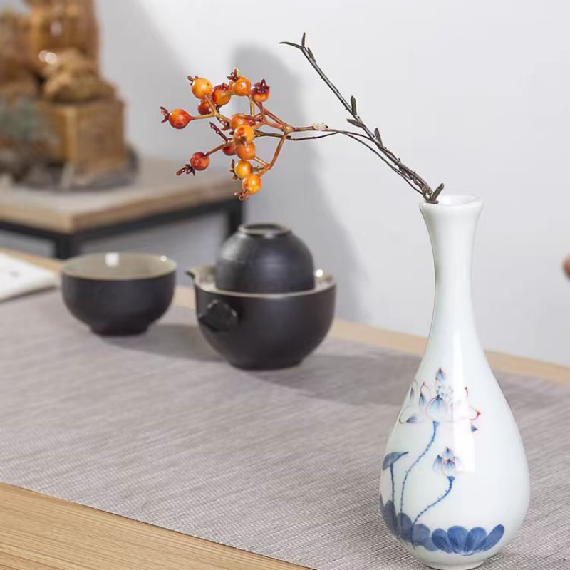 花瓶招财转运复古玉净瓶观音花器