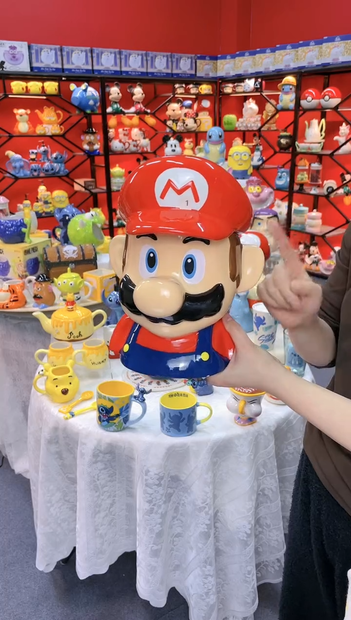 【闪购商品】.@@马里奥饼干罐陶瓷