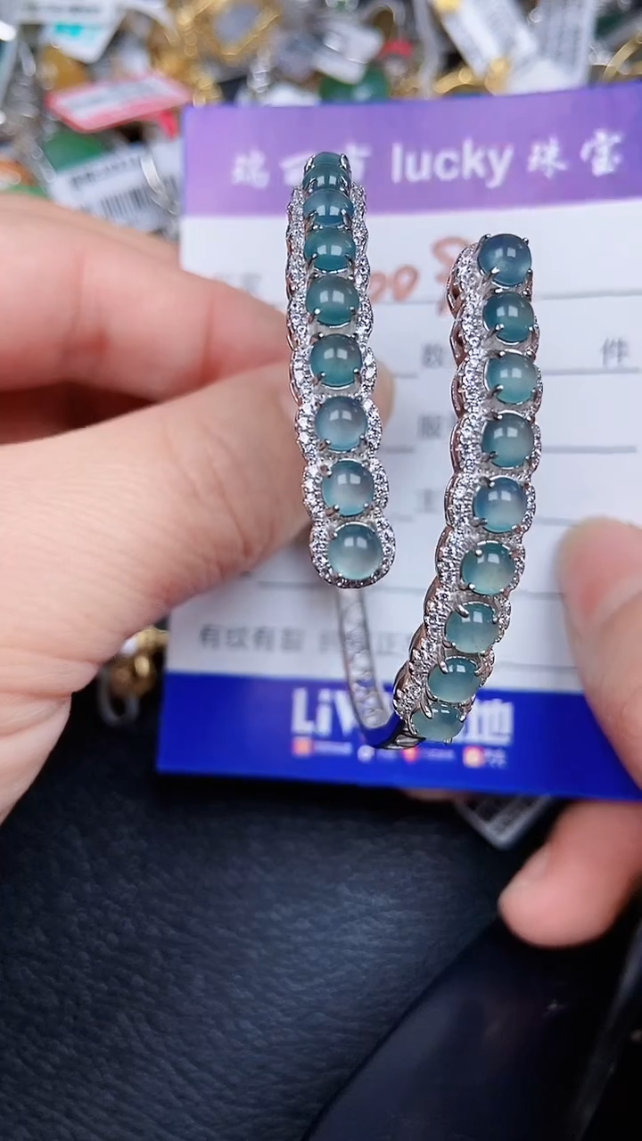 颈饰银S925镶嵌翡翠0098