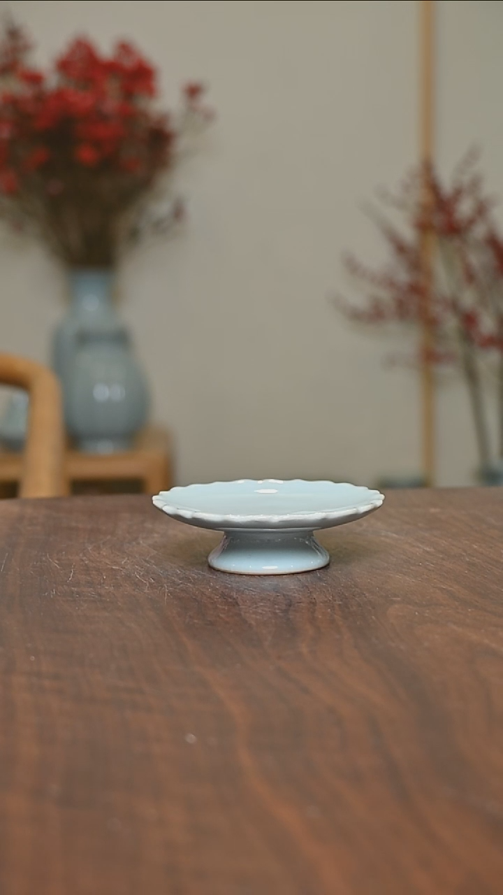 【闪购商品】其他微瑕天青釉朱家汝窑款盖置