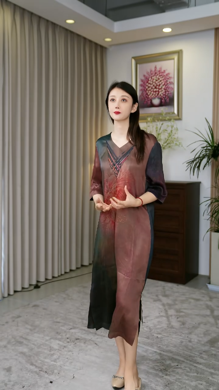 森比 002#香云纱连衣裙 120斤内