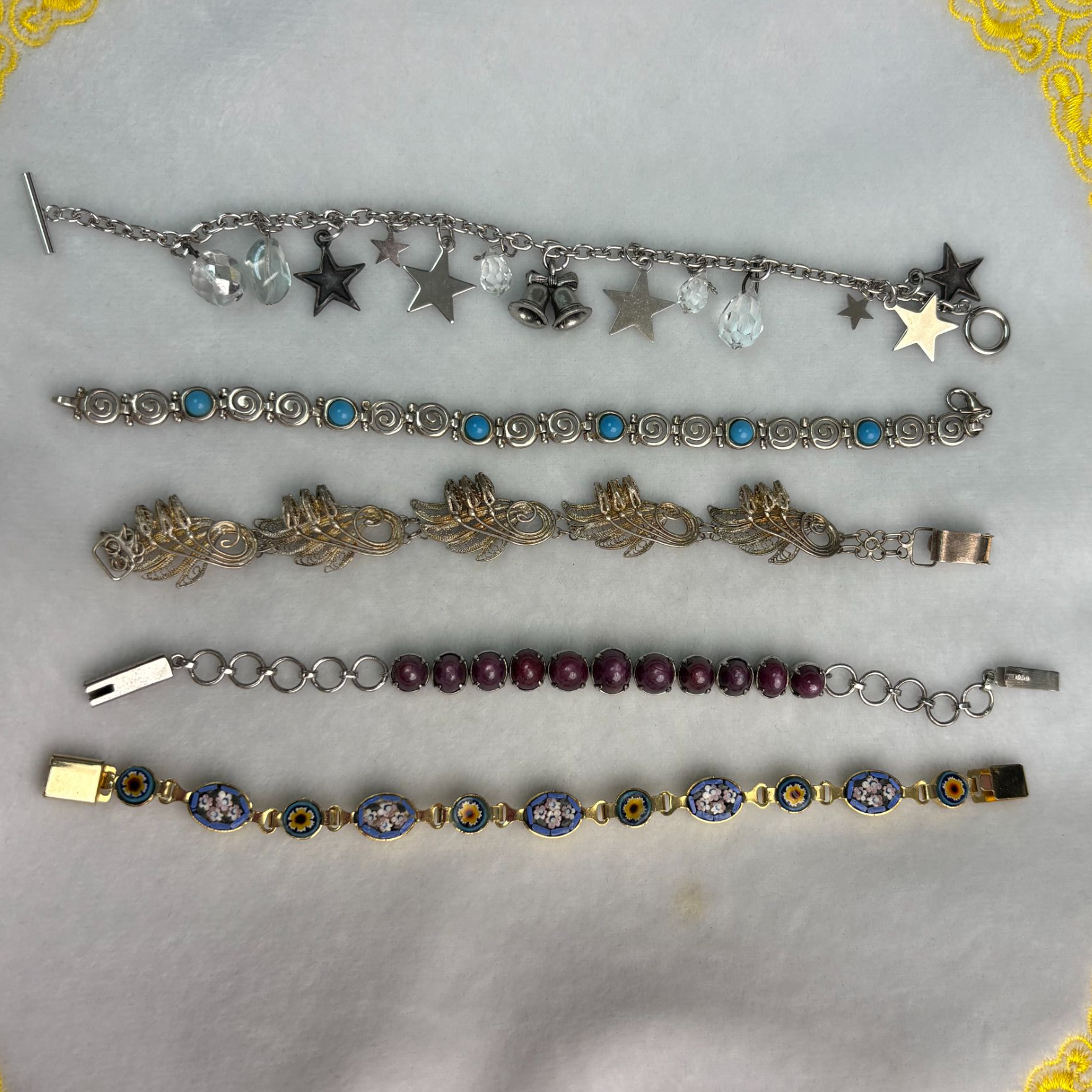 铜合金合成锆石手链 铜合金合成手链 2-49时尚百搭复古重工