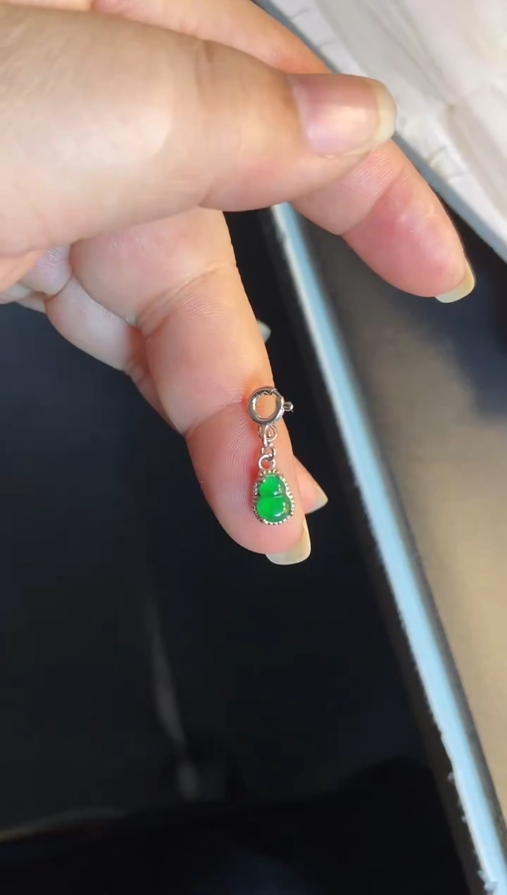 吊坠(不含链)银S925镶嵌翡翠1