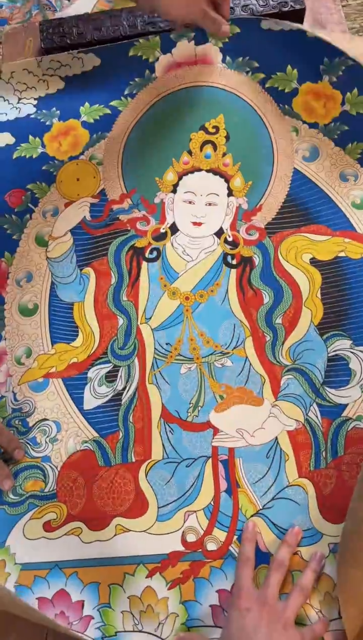 装裱画精品手绘唐卡链接--A