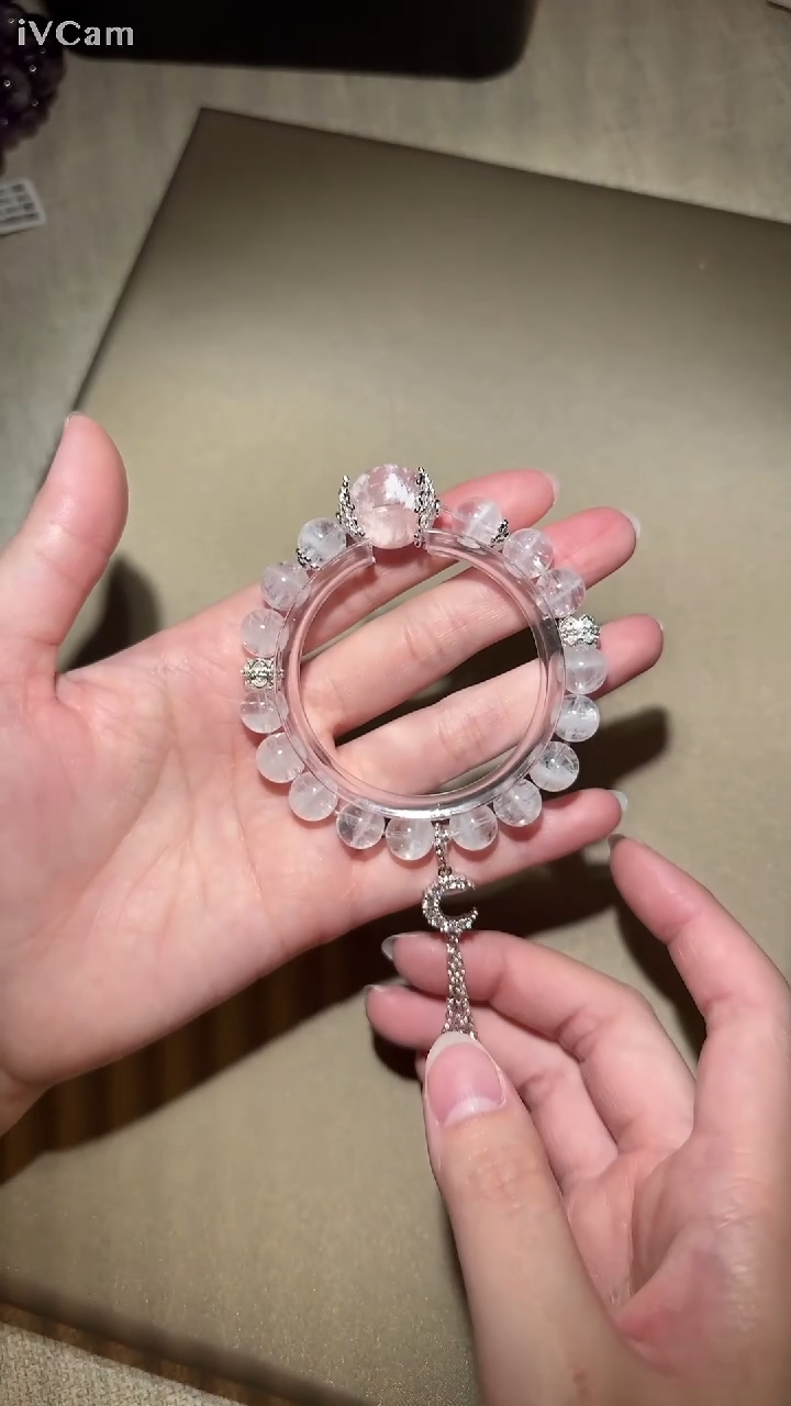 【闪购商品】水晶手串未镶嵌观雪单圈手串9m