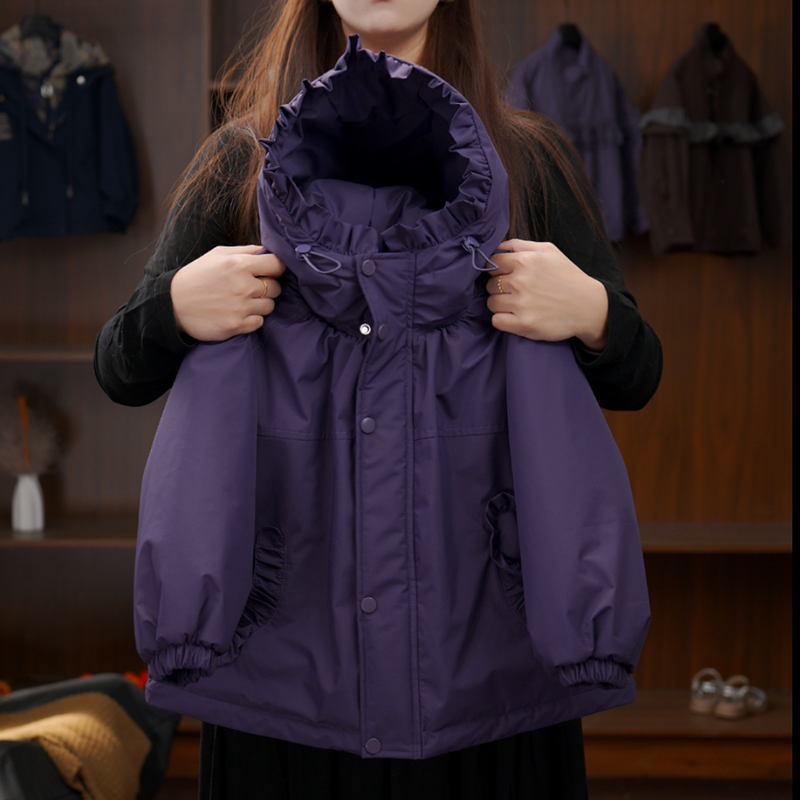 2025*亲子装棉服加厚保暖连帽潮流时尚小众设计师款QZ308