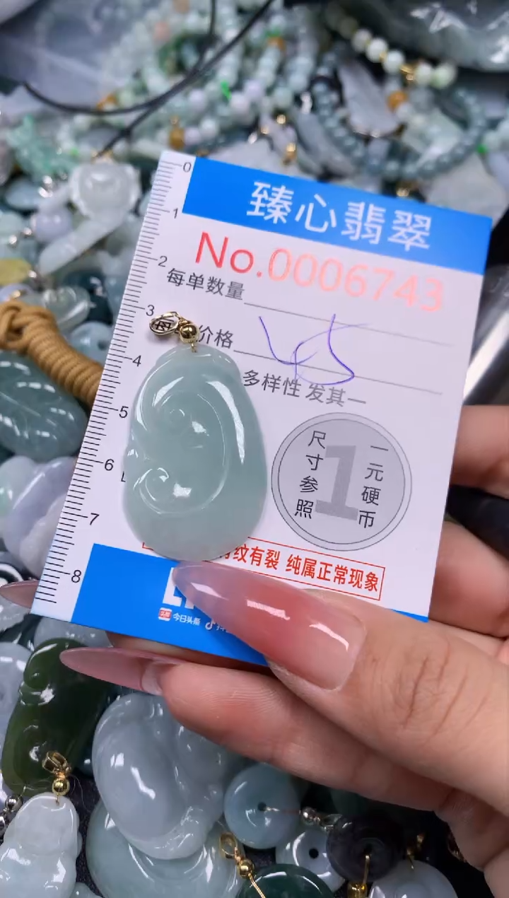 【闪购商品】翡翠颈饰未镶嵌含绳0006743