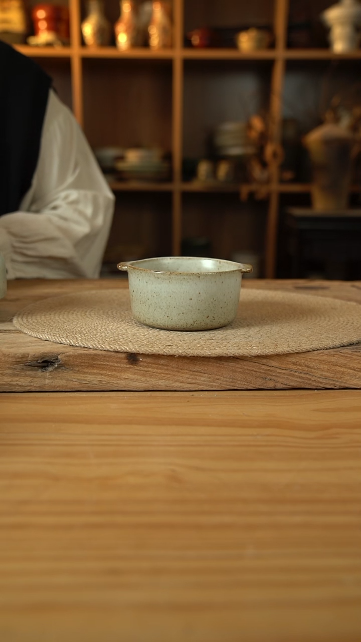 奶奶系列的双耳早餐碗1个