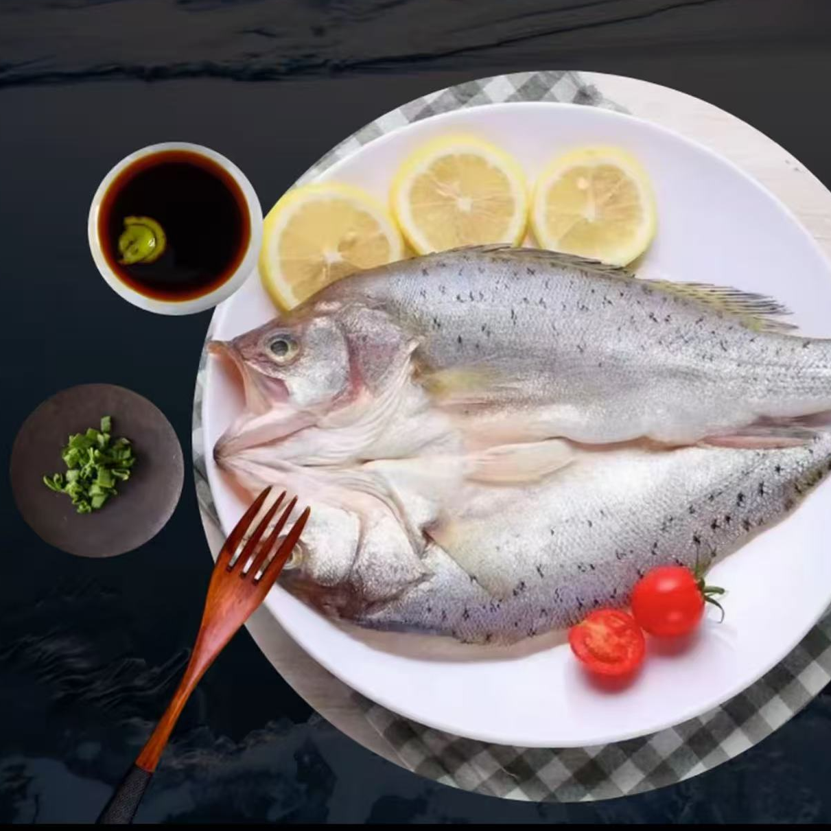 【一霏】新鲜开背海鲈鱼免杀免处理500g-600g/条5条装不低于2500g