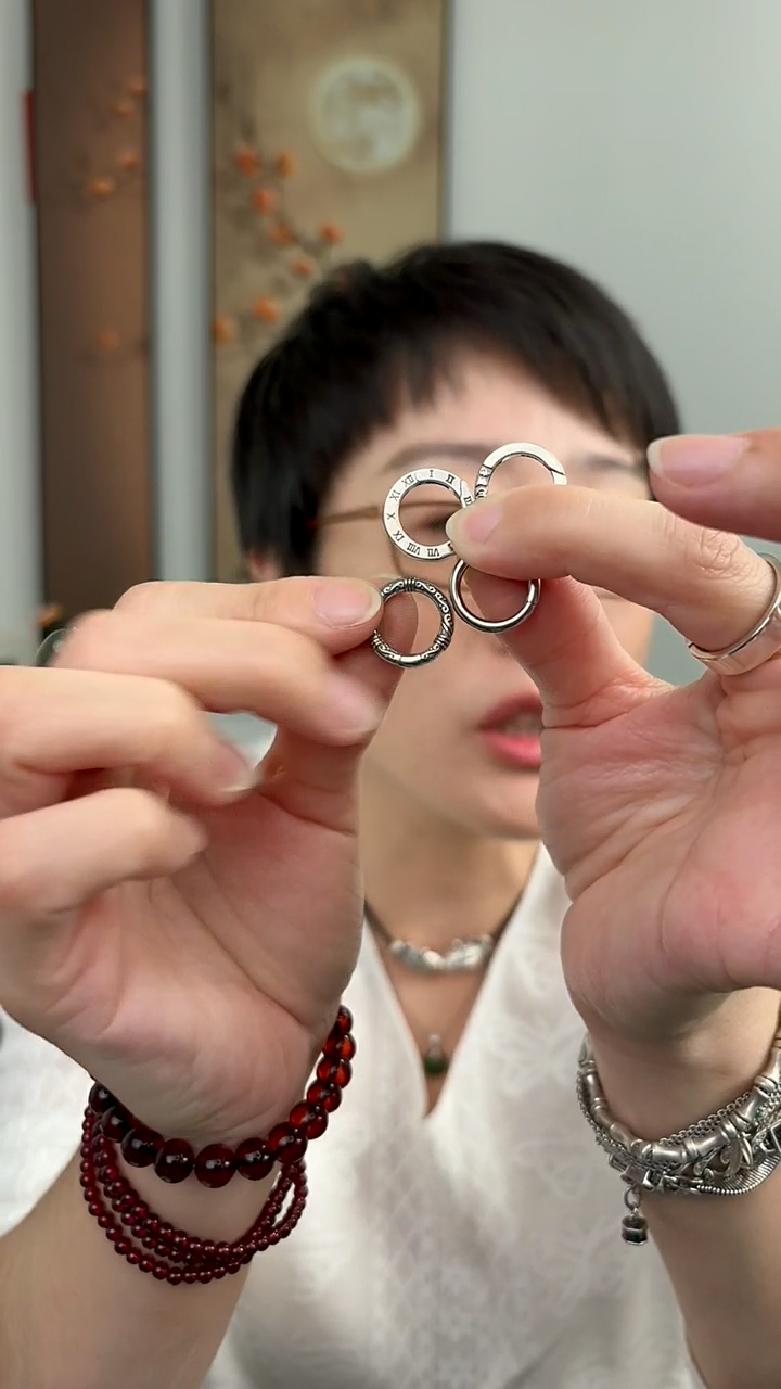 无925银纯银随意扣多样性发一18