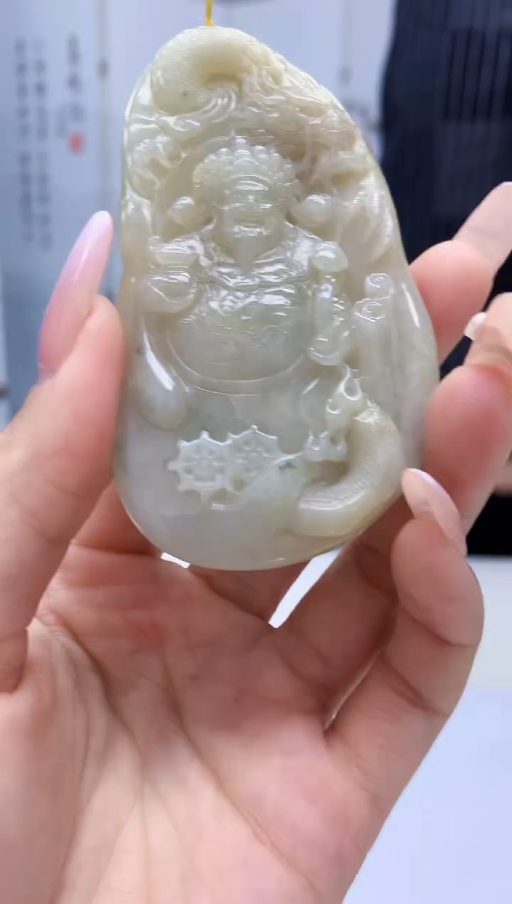 【闪购商品】定制翡翠未镶嵌5153lr-毛货挂件