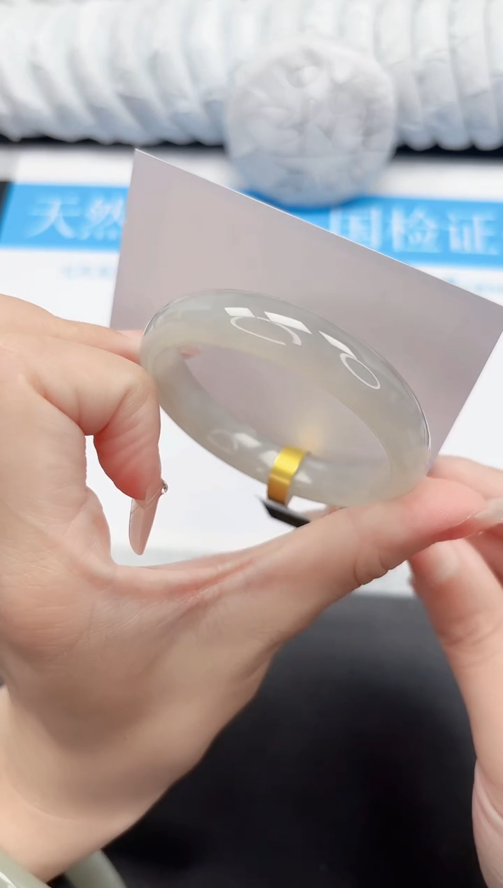 和田玉手镯未镶嵌94-54.6QS OFEN