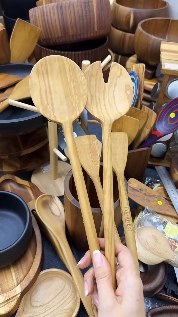 橄榄木2个一套勺叉