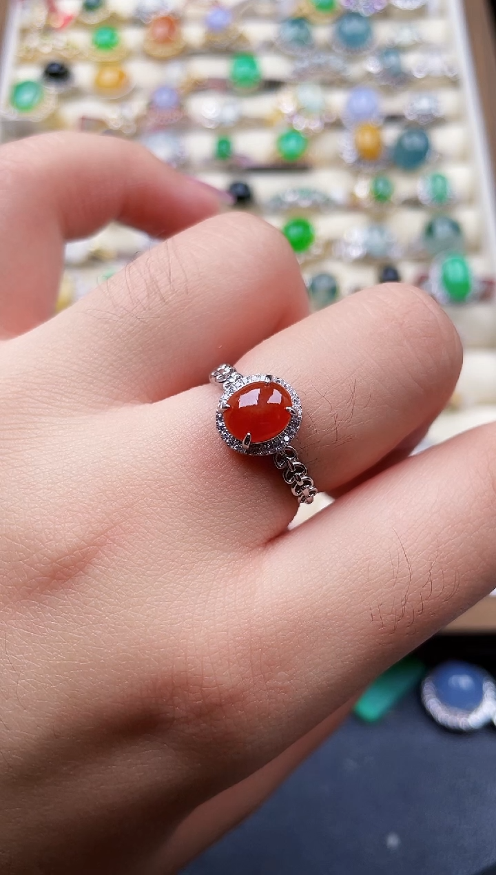 银S925镶嵌戒指翡翠20