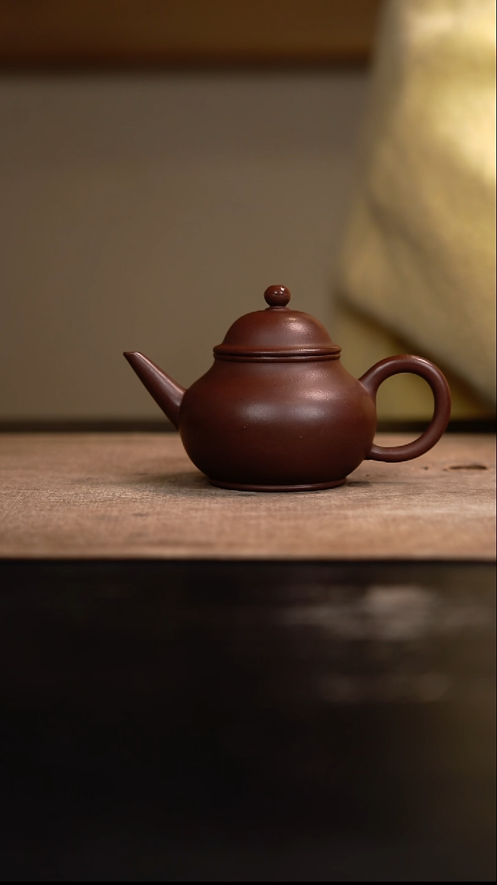 【闪购商品】紫砂茶壶芭乐水平壶紫泥