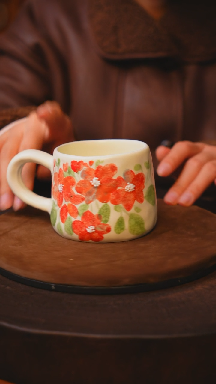 【闪购商品】瓷片景德镇手绘瓷器高温釉下彩--