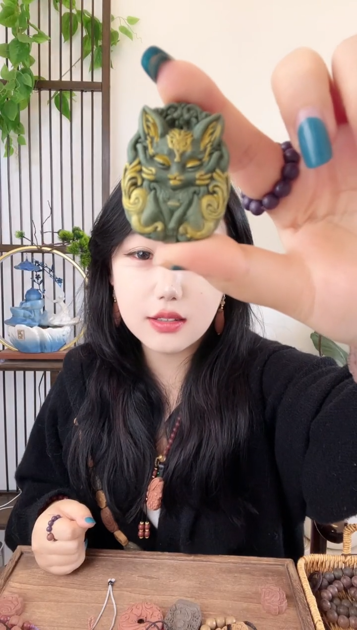 珠串青龙醒心凤九脖挂