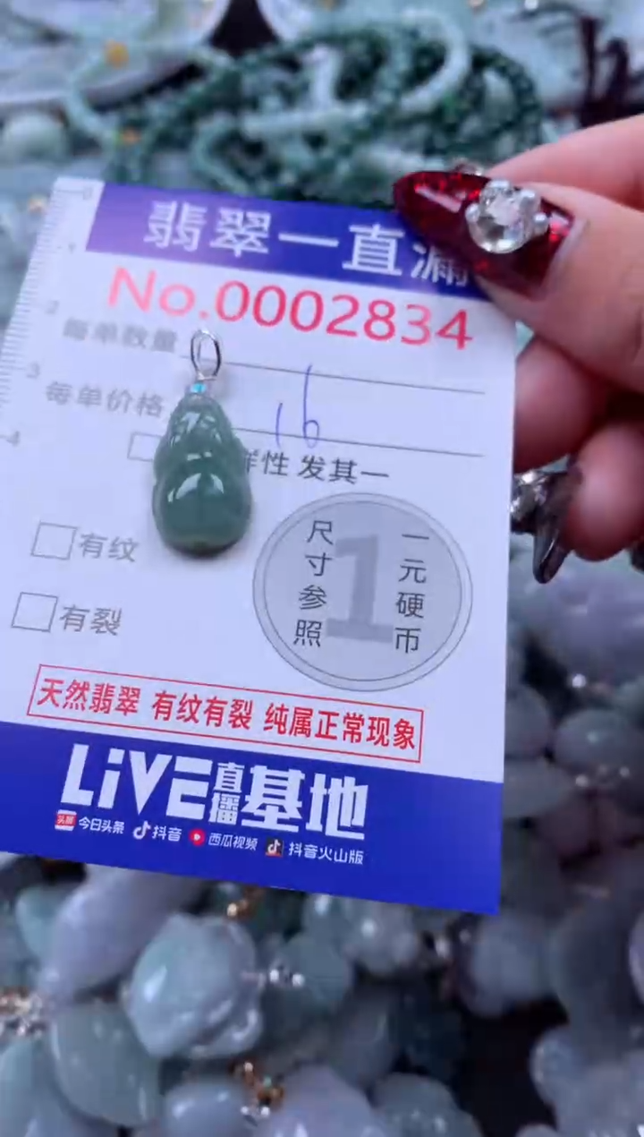 吊坠(不含链)未镶嵌翡翠2834