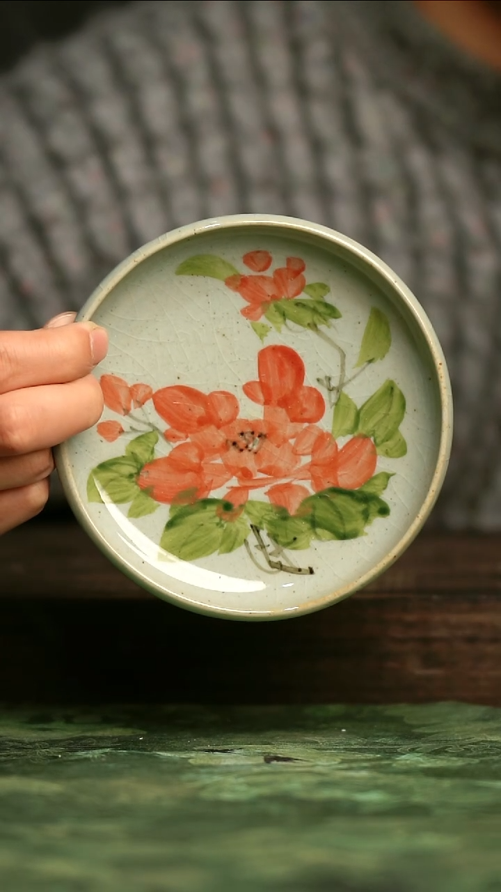 青诗集手工手绘瓷器