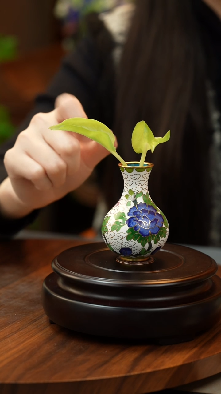 【闪购商品】摆件景泰蓝迷你花瓶