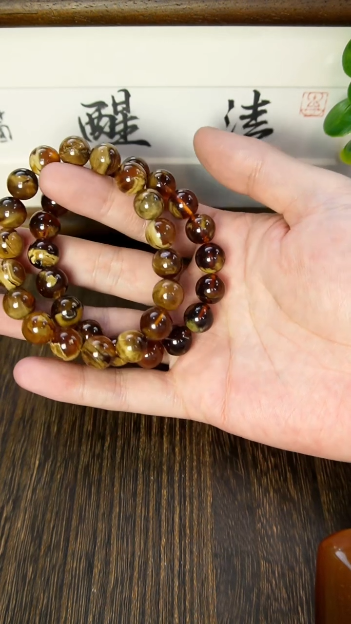 【闪购商品】琥珀手链未镶嵌10m溶洞多样性发其一