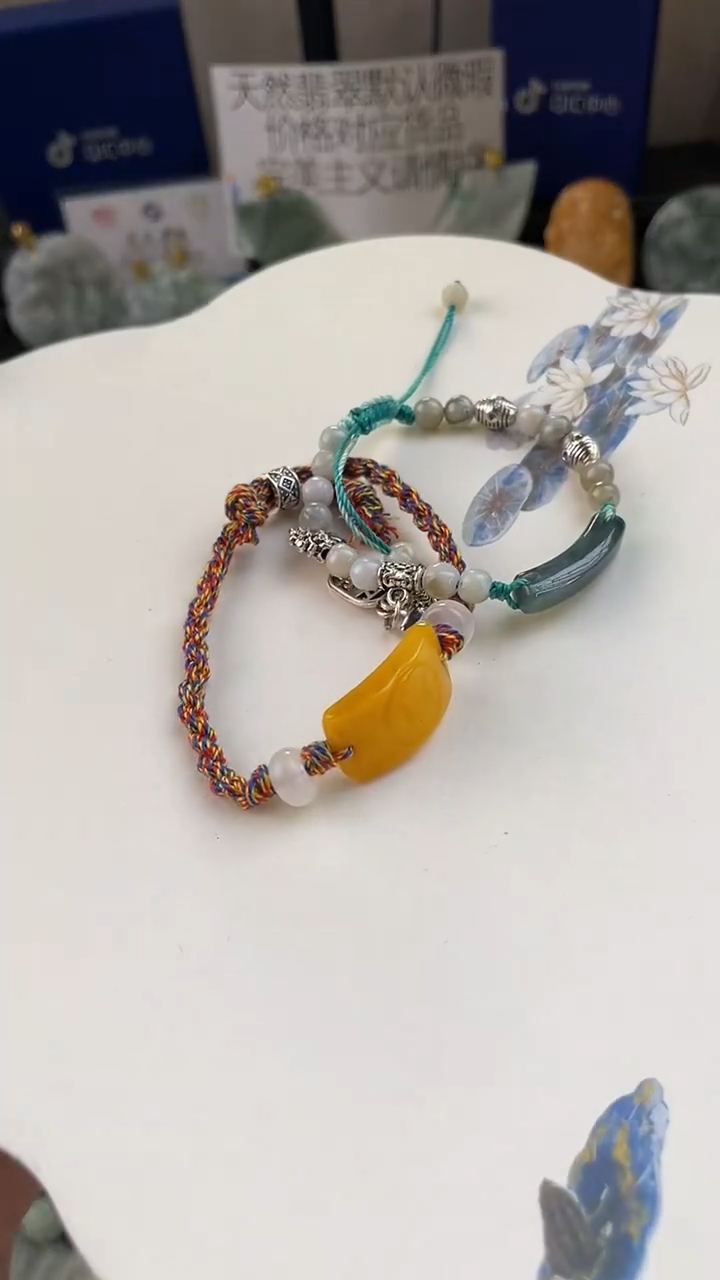 未镶嵌手链翡翠手工定制默认微瑕主播介绍为准