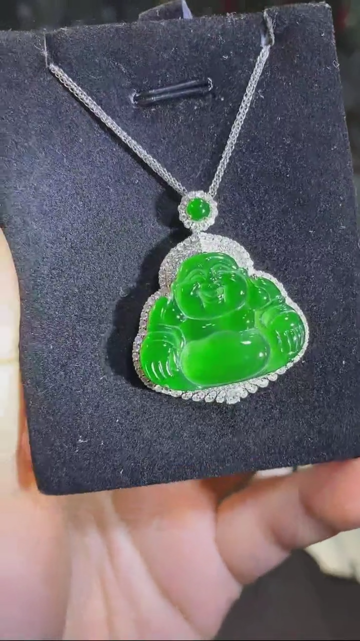 【闪购商品】翡翠吊坠(不含链)18K金镶嵌多样性发货不含链