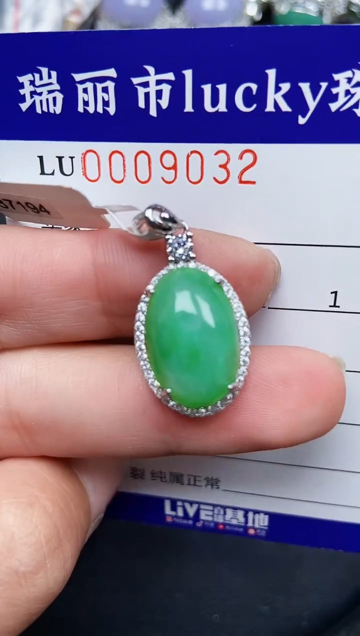 【闪购商品】翡翠颈饰银S925镶嵌9032