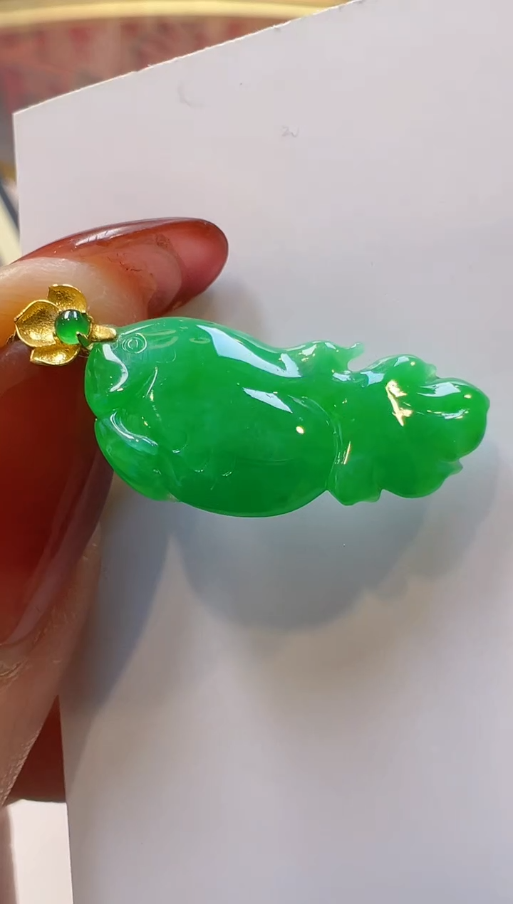 【闪购商品】翡翠吊坠(不含链)18K金镶嵌多样性团购发一件