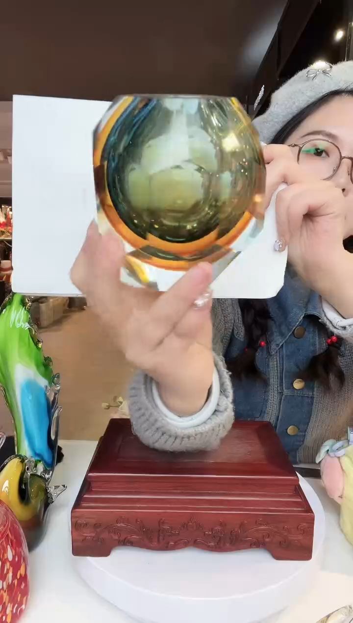 【闪购商品】茶盏琉璃摆件家居摆件