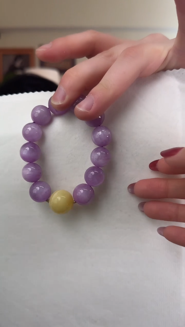 【闪购商品】锂辉石手串未镶嵌紫锂辉手串