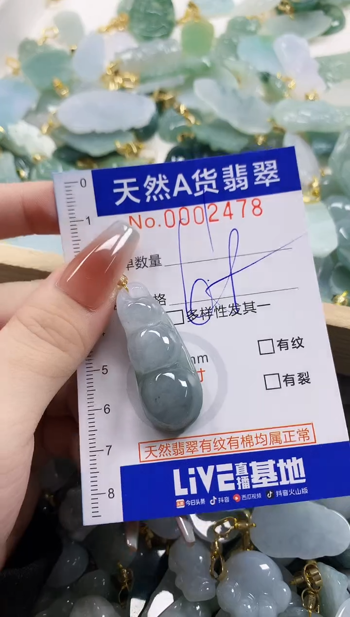 颈饰未镶嵌翡翠懒天然A货翡翠