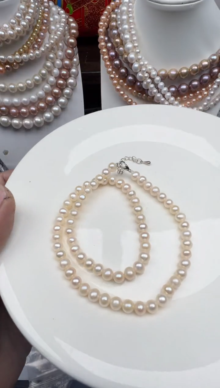 淡水珍珠未镶嵌颈饰1
