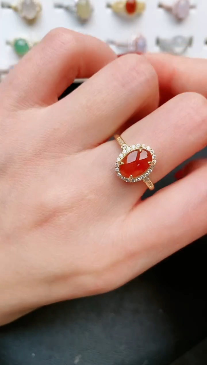 【闪购商品】翡翠戒指银S925镶嵌....