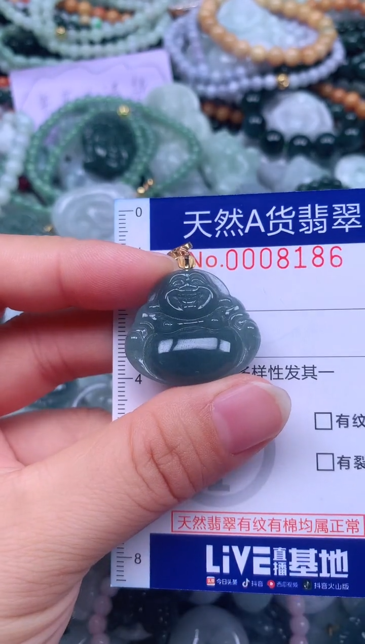 颈饰未镶嵌翡翠天然翡翠